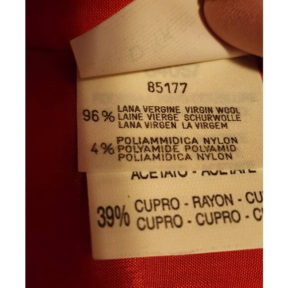 Pianforte di Max Mara Red Wool Suit Jacket & Sleeveless Dress size 44 / US 10 - Picture 14 of 14